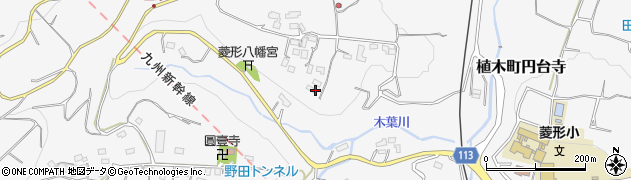 熊本県熊本市北区植木町円台寺541周辺の地図