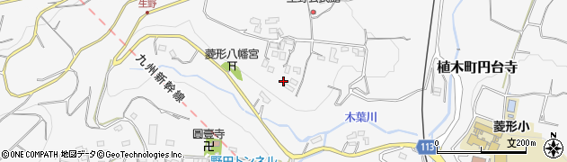 熊本県熊本市北区植木町円台寺539周辺の地図
