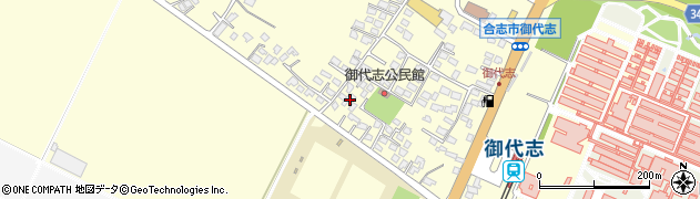 熊本県合志市御代志1747周辺の地図