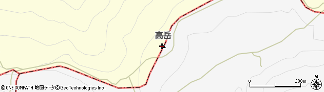 阿蘇山周辺の地図