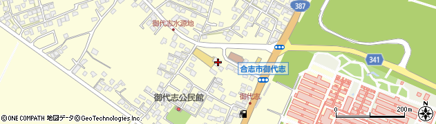 熊本県合志市御代志1677周辺の地図