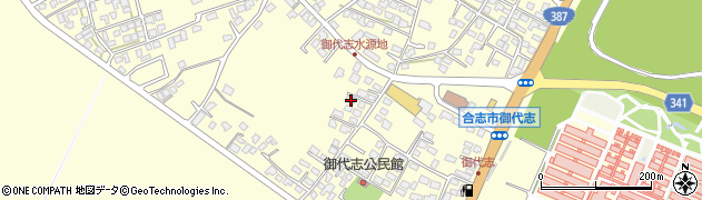 熊本県合志市御代志1836周辺の地図
