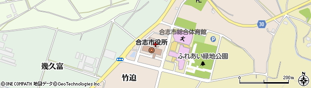 熊本県合志市竹迫2140周辺の地図