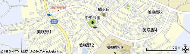 熊本県大津町（菊池郡）美咲野周辺の地図