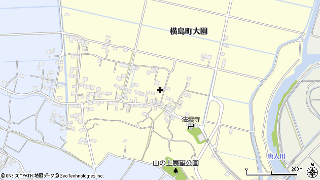 〒865-0071 熊本県玉名市横島町大園の地図