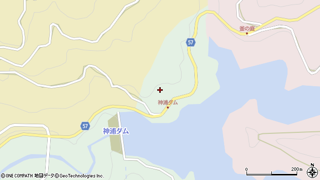 〒851-2423 長崎県長崎市神浦下大中尾町の地図