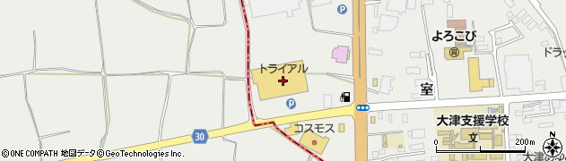 メガセンタートライアル大津店周辺の地図