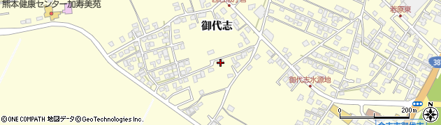 熊本県合志市御代志1850周辺の地図