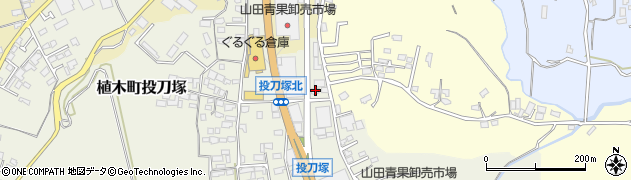 熊本県熊本市北区植木町投刀塚74周辺の地図