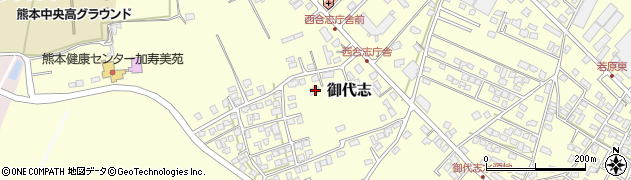 熊本県合志市御代志1861周辺の地図