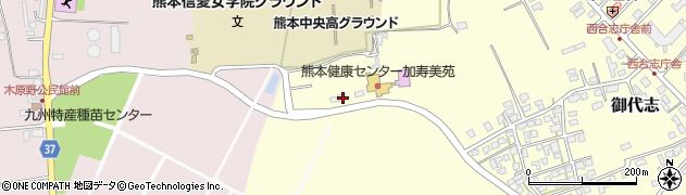 熊本県合志市御代志1988周辺の地図
