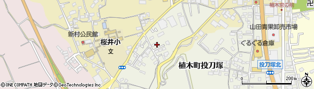 熊本県熊本市北区植木町投刀塚29周辺の地図