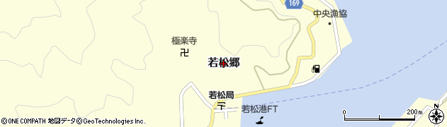長崎県新上五島町（南松浦郡）若松郷周辺の地図