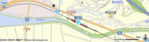 岩松駅周辺の地図
