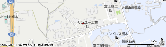 熊本県菊池郡大津町室1650周辺の地図