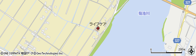 熊本県玉名市滑石2307周辺の地図