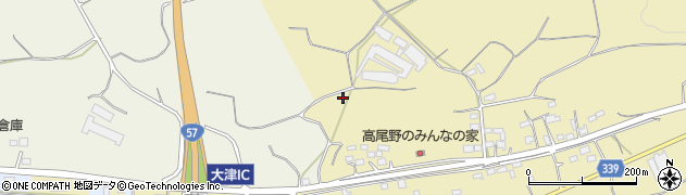 熊本県大津町（菊池郡）高尾野周辺の地図