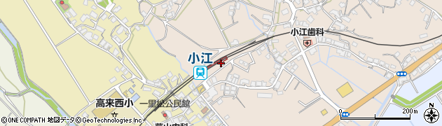小江駅周辺の地図