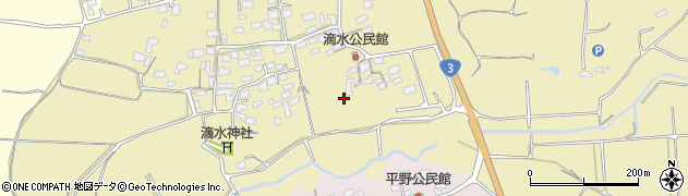 熊本県熊本市北区植木町滴水周辺の地図