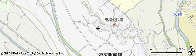 長崎県諫早市高来町船津周辺の地図