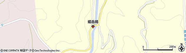 嫗岳郵便局 ＡＴＭ周辺の地図