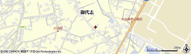 熊本県合志市御代志876周辺の地図