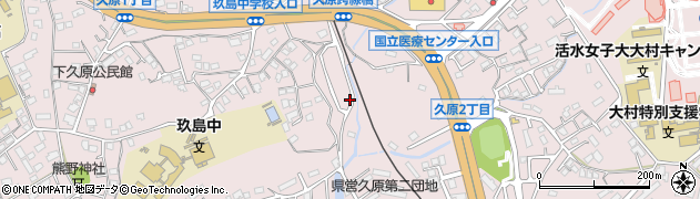長崎県大村市久原周辺の地図
