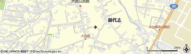 熊本県合志市御代志1417周辺の地図