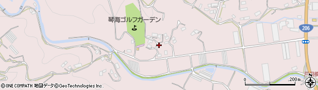 長崎県長崎市琴海戸根町2522周辺の地図