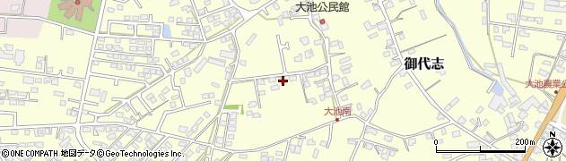 熊本県合志市御代志1447周辺の地図
