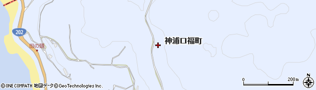 長崎県長崎市神浦口福町周辺の地図