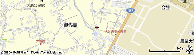 熊本県合志市御代志861周辺の地図