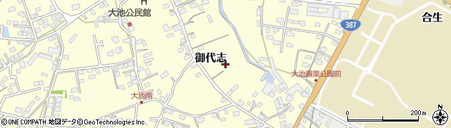 熊本県合志市御代志890周辺の地図