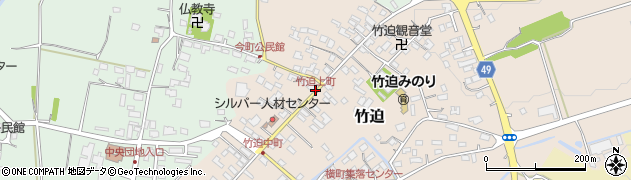 竹迫上町周辺の地図