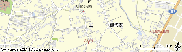 熊本県合志市御代志1422周辺の地図