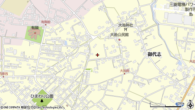 〒861-1104 熊本県合志市御代志の地図