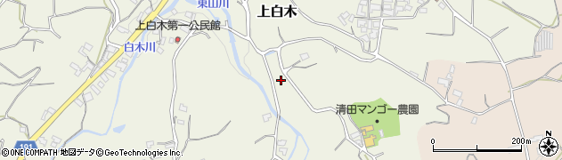 熊本県玉東町（玉名郡）上白木周辺の地図