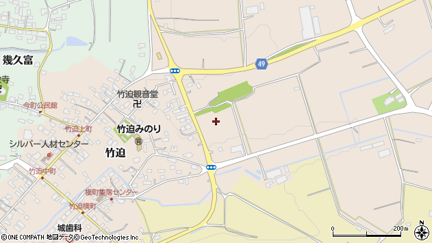 〒861-1114 熊本県合志市竹迫の地図