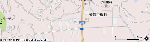 長崎県長崎市琴海戸根町2645周辺の地図