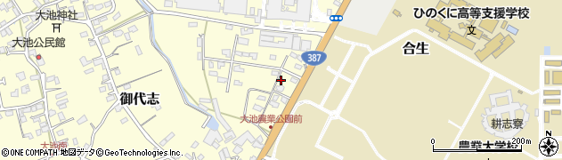 熊本県合志市御代志851周辺の地図