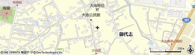 熊本県合志市御代志1383周辺の地図