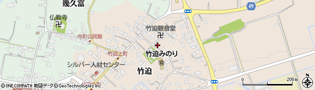 熊本県合志市竹迫1651周辺の地図