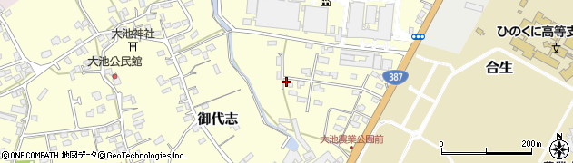 熊本県合志市御代志976周辺の地図