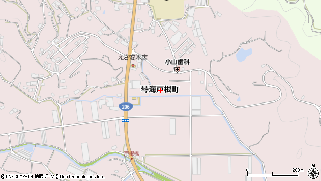 〒851-3103 長崎県長崎市琴海戸根町の地図