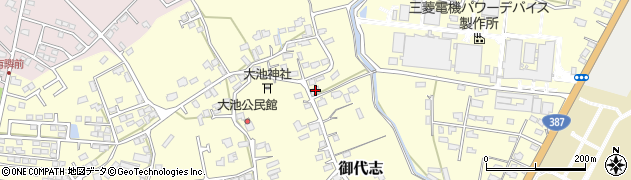 熊本県合志市御代志1154周辺の地図