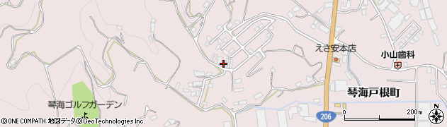 長崎県長崎市琴海戸根町1403周辺の地図