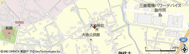 熊本県合志市御代志1373周辺の地図