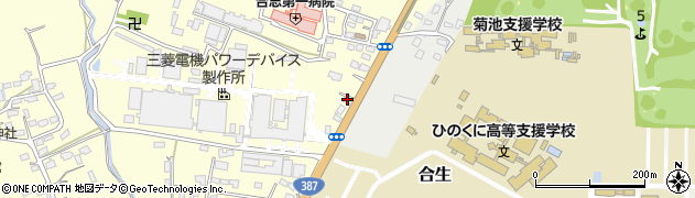 熊本県合志市御代志845周辺の地図