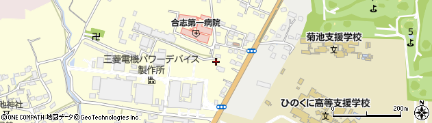 熊本県合志市御代志842周辺の地図