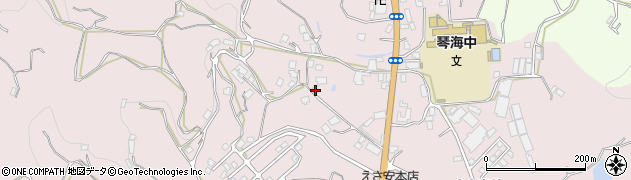 長崎県長崎市琴海戸根町1221-1周辺の地図